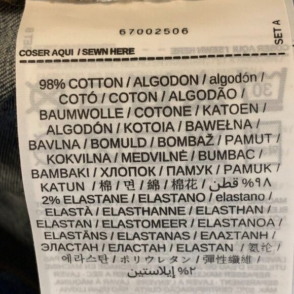 Mango Women's NOA‎ High Rise Cotton Stretch Tapered Denim Jeans Size 10 - Picture 10 of 14